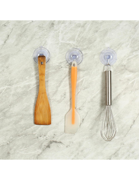 Ganchos de Ventosa Scaups 20PCS PVC Acero Inoxidable 304