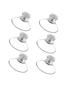 Ventosas de Cristal Transparentes BlingKingdom 6pcs 41mm