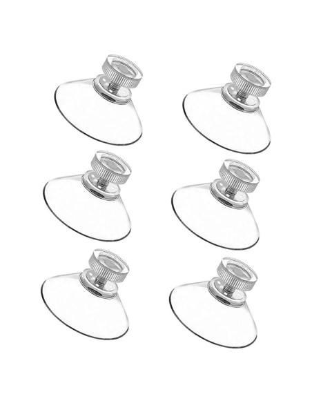 Ventosas de Cristal Transparentes BlingKingdom 6pcs 41mm