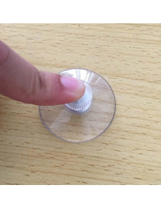 Ventosas de Cristal Transparentes BlingKingdom 6pcs 41mm 2