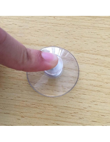 Ventosas de Cristal Transparentes BlingKingdom 6pcs 41mm