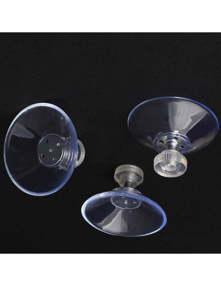 Ventosas de Cristal Transparentes BlingKingdom 6pcs 41mm