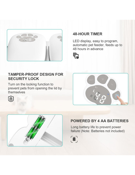 Comedero Automático SKAILING F7 para Gatos y Perros 2 Comidas Comedero Automático SKAILING F7 para Gatos y Perros 2 Comidas