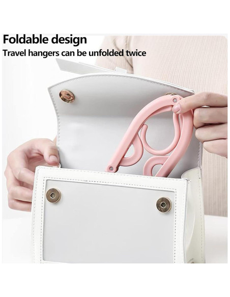 24 Perchas Plegables Antideslizantes Smilixin - Viaje y Secado