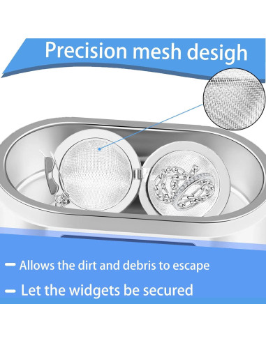 Cesta de Limpieza Ultrasónica YudeWater 3 Piezas Acero Inoxidable