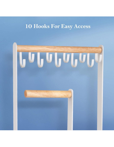 Organizador de Joyería ProCase 4 Niveles Blanco 32 cm