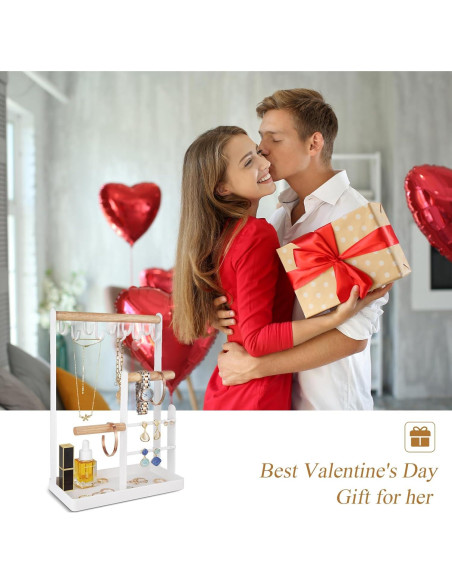 Organizador de Joyería ProCase 4 Niveles Blanco 32 cm