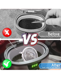 Cesta de Limpieza Ultrasónica AIERSA - 2 Piezas Acero Inoxidable 2