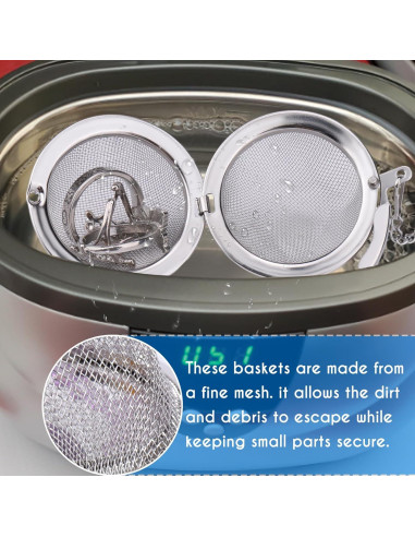 Cesta de Limpieza Ultrasónica AIERSA - 2 Piezas Acero Inoxidable