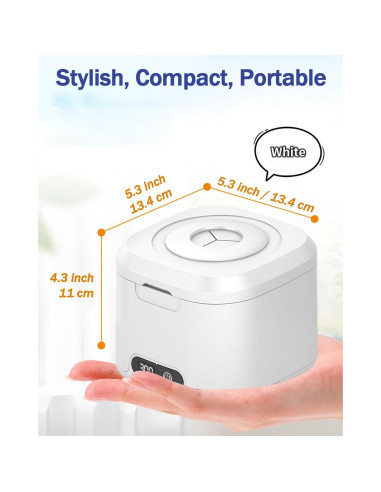 Limpiador Ultrasónico VJK 300ML con UV para Dentaduras y Joyería