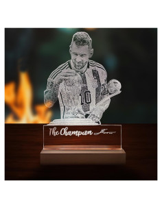 Lámpara de Mesa LED Lionel Messi Copa del Mundo 22 cm