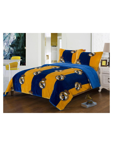 Conjunto de Manta Sherpa 3 Piezas Real Madrid King