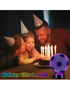 Lámpara Nocturna 3D de Fútbol Linkax - 16 Colores Cambiantes 2