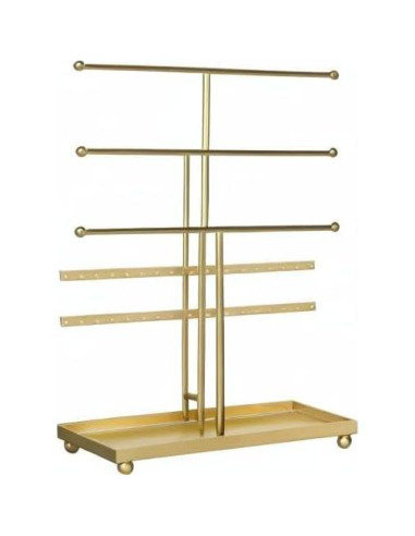 Soporte Organizador de Joyería MyGift Dorado 5 Niveles