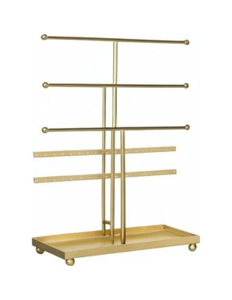 Soporte Organizador de Joyería MyGift Dorado 5 Niveles