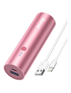 Batería Externa Portátil Bonai 5000mAh Oro Rosa con Cable