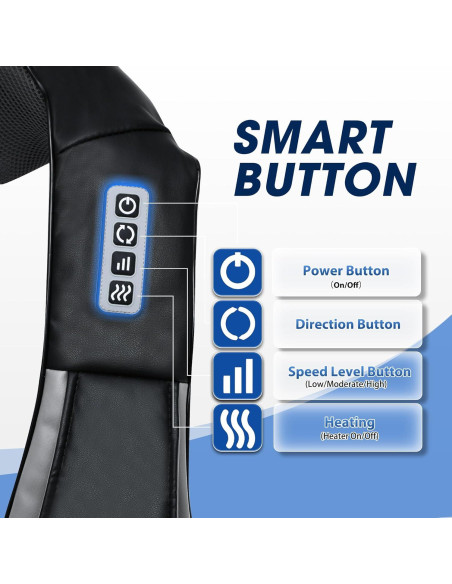 Masajeador de Cuello y Espalda Shiatsu UFFAE con Calor Masajeador de Cuello y Espalda Shiatsu UFFAE con Calor