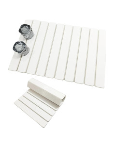 Alfombrilla de Secado de Piedra Diatomácea Allybyme 60x39 cm Blanca