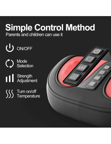 Masajeador de pies eléctrico LEERCON con calor y 3 intensidades