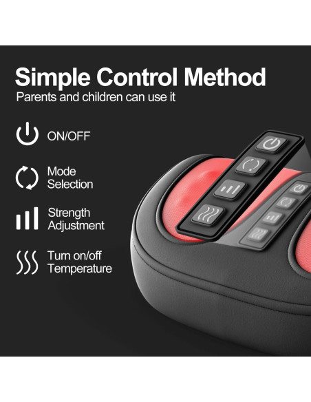 Masajeador de pies eléctrico LEERCON con calor y 3 intensidades Masajeador de pies eléctrico LEERCON con calor y 3 intensidades