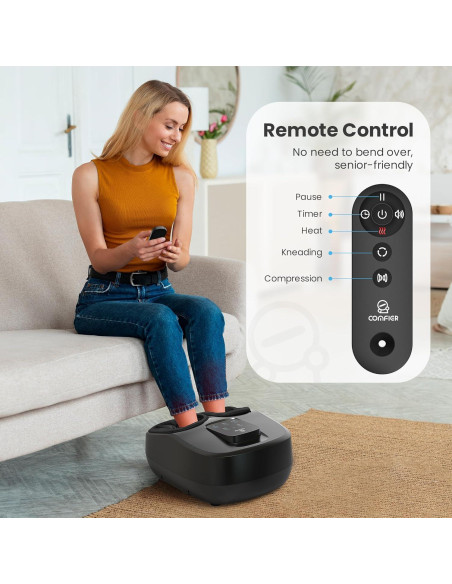 Masajeador de Pies COMFIER CF-5250N con Calor y Control Remoto