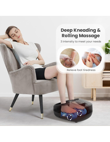 Masajeador de Pies COMFIER CF-5250N con Calor y Control Remoto