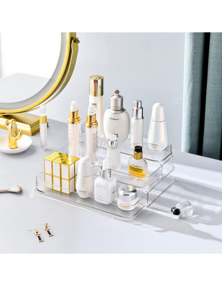 Estante de Especias Acrílico Zilphoba 3 Niveles Sin Montaje