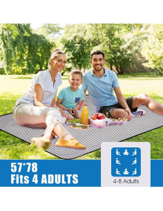 Manta de Picnic Impermeable G GOOD GAIN 198x145 cm Azul 2