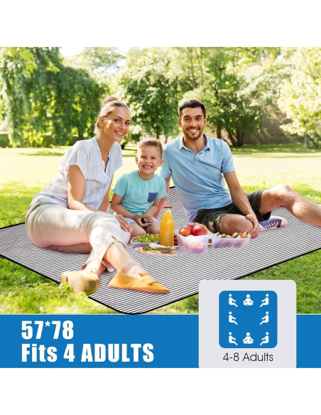 Manta de Picnic Impermeable G GOOD GAIN 198x145 cm Azul