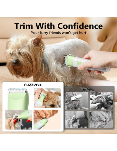 Kit de Aseo para Mascotas FuzzyFix 4 en 1 Inalámbrico