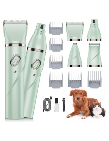 Kit de Acicalamiento 4 en 1 Lanumi para Mascotas Recargable