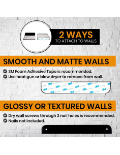 Soporte para Sombreros Boxy Concepts Negro - Paquete de 4 2