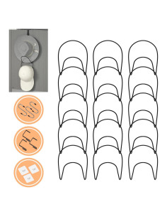 Soporte para Gorras Hikinlichi 15 Ganchos Metal Negro