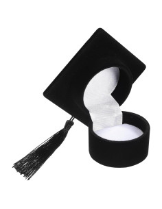 Caja de Joyería Redonda Amosfun Aterciopelada para Anillos