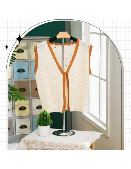 Soporte de exhibición ajustable Qunclay para ropa negro 41-71 cm