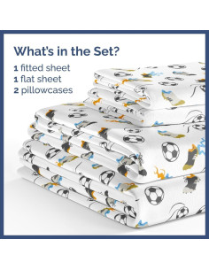 Juego de Sábanas Completo 4 Piezas CGK Kids - Colores Vibrantes 2