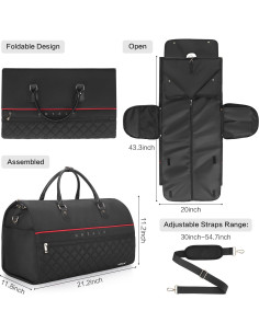 Bolsa de Ropa Urtala 2 en 1 para Viaje y Zapatos - 46L 2