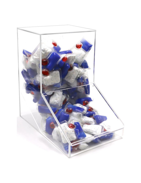 Soporte de cápsulas de lavavajillas acrílico Shonmogar 2 tapas