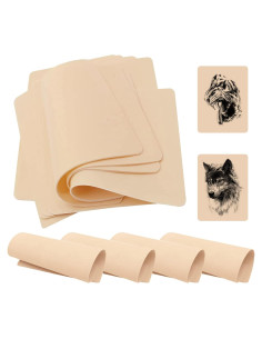 10 Hojas de Piel de Tatuaje Falsa Doble Cara Ruicoo