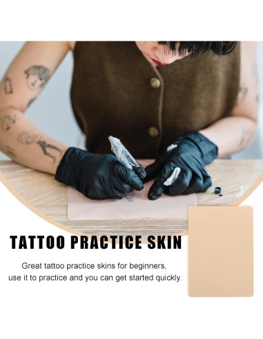 10 Hojas de Piel de Tatuaje Falsa Doble Cara Ruicoo