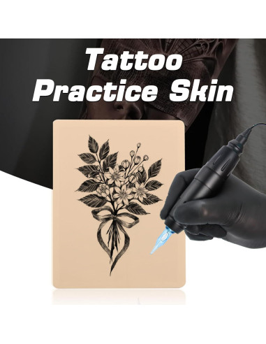 10 Hojas de Piel de Tatuaje Falsa Doble Cara Ruicoo