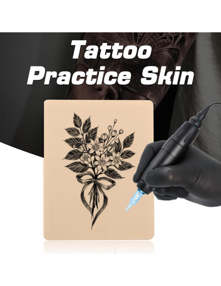 10 Hojas de Piel de Tatuaje Falsa Doble Cara Ruicoo