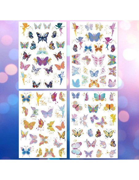 Tatuajes Temporales Impermeables Yazhiji - 92 Piezas Multicolor