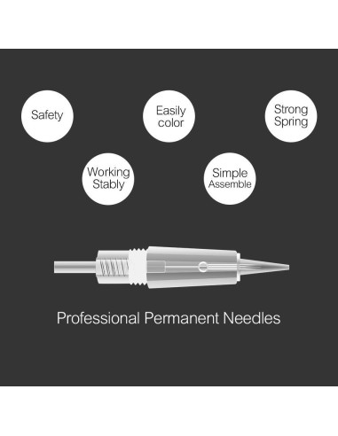 Agujas de Maquillaje Permanente Charme Princesse 5R - 10 Pcs
