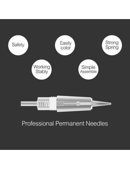 Agujas de Maquillaje Permanente Charme Princesse 5R - 10 Pcs