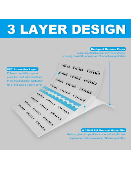 Emalla Vendaje para Tatuajes 20.32cm x 10.67m Impermeable