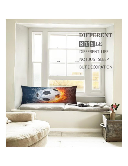 Funda de Almohada de Cuerpo KENADVI 20x54" Deportivo Fútbol