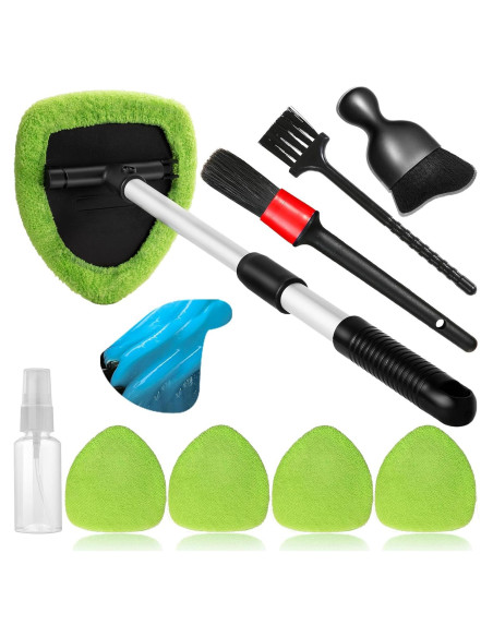 Kit de Limpieza de Parabrisas Qydipclin 10 Piezas Verde