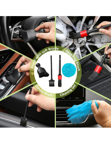 Kit de Limpieza de Parabrisas Qydipclin 10 Piezas Verde