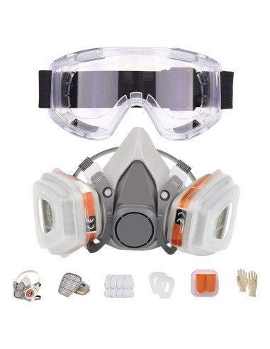 Media Máscara de Protección BAOMAO con Filtros y Accesorios